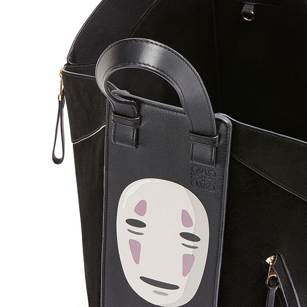 完売必至!ロエベ×千と千尋の神隠し 偽物 カオナシ ハンモック トートバッグ (クラシックカーフ&スエード)A538H02X14